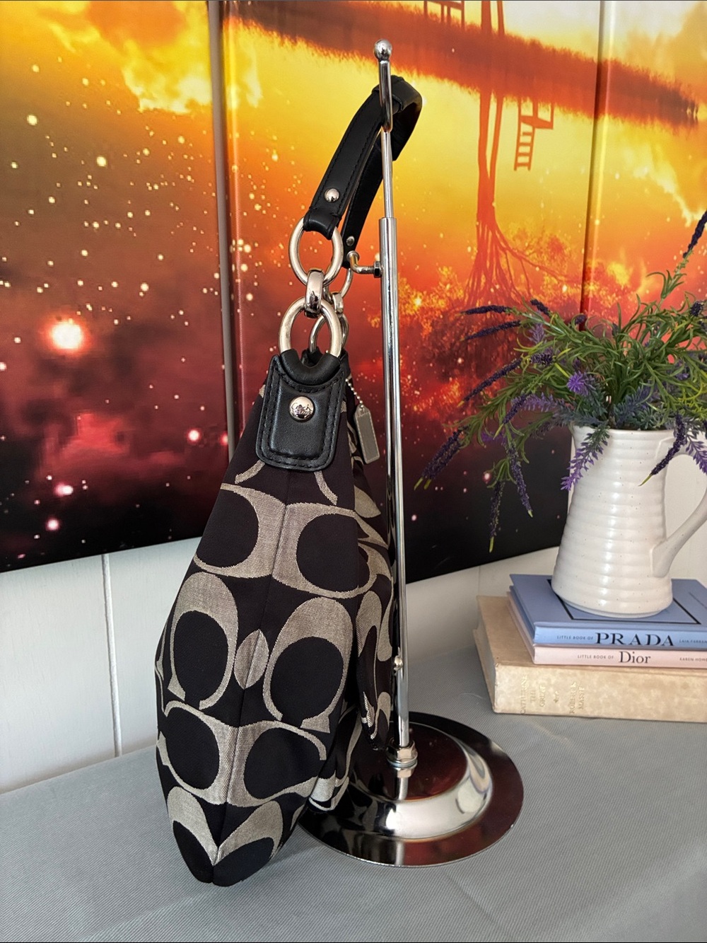 Coach Signature Canvas Kristin Shoulder Bag - Picture 3 of 10
